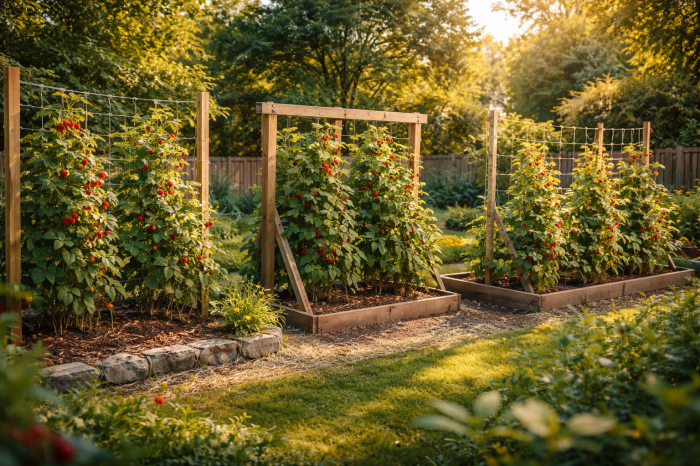 Die 3 besten Rankhilfe Himbeeren Ideen für mehr Ernte und einen traumhaften Garten