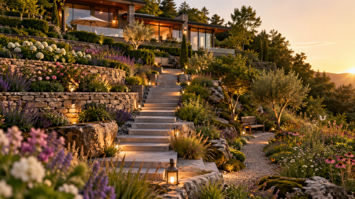 Die 3 besten hang gartengestaltung Ideen die deinen Garten spektakulär verwandeln