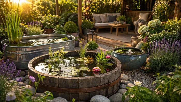 Die 3 besten miniteich ideen die jeden Garten sofort verwandeln