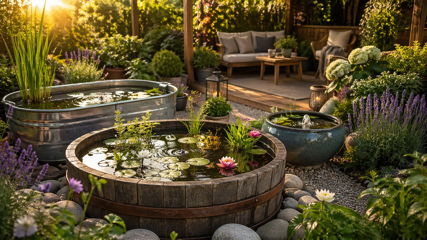 Die 3 besten miniteich ideen die jeden Garten sofort verwandeln Die 3 besten miniteich ideen die jeden Garten sofort verwandeln