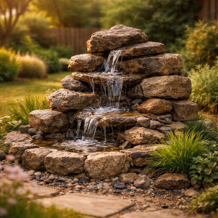 Platz 1 Klassischer Steinbrunnen selber bauen
