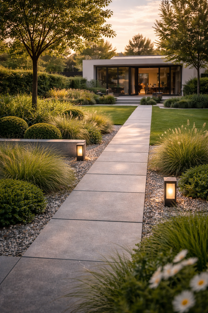 Platz 2 Moderne minimalistische Garten Gestaltung