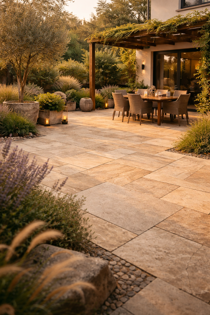 Platz 2 Naturstein terrassenplatten ideen für einen zeitlosen Look