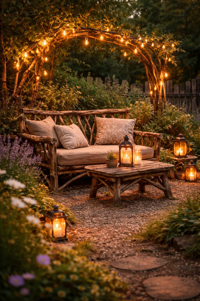 Platz 3 Äste Deko Garten für gemütliche DIY Möbel und stimmungsvolle Atmosphäre