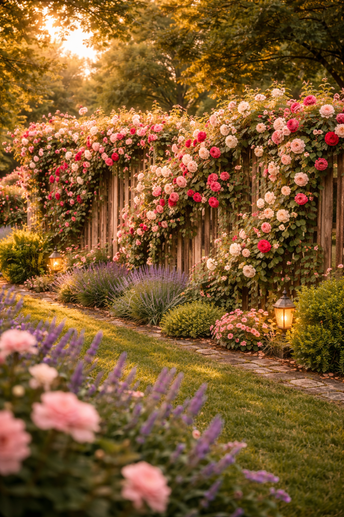 Platz 3 Kletterrosen Ideen für Zäune und Sichtschutz