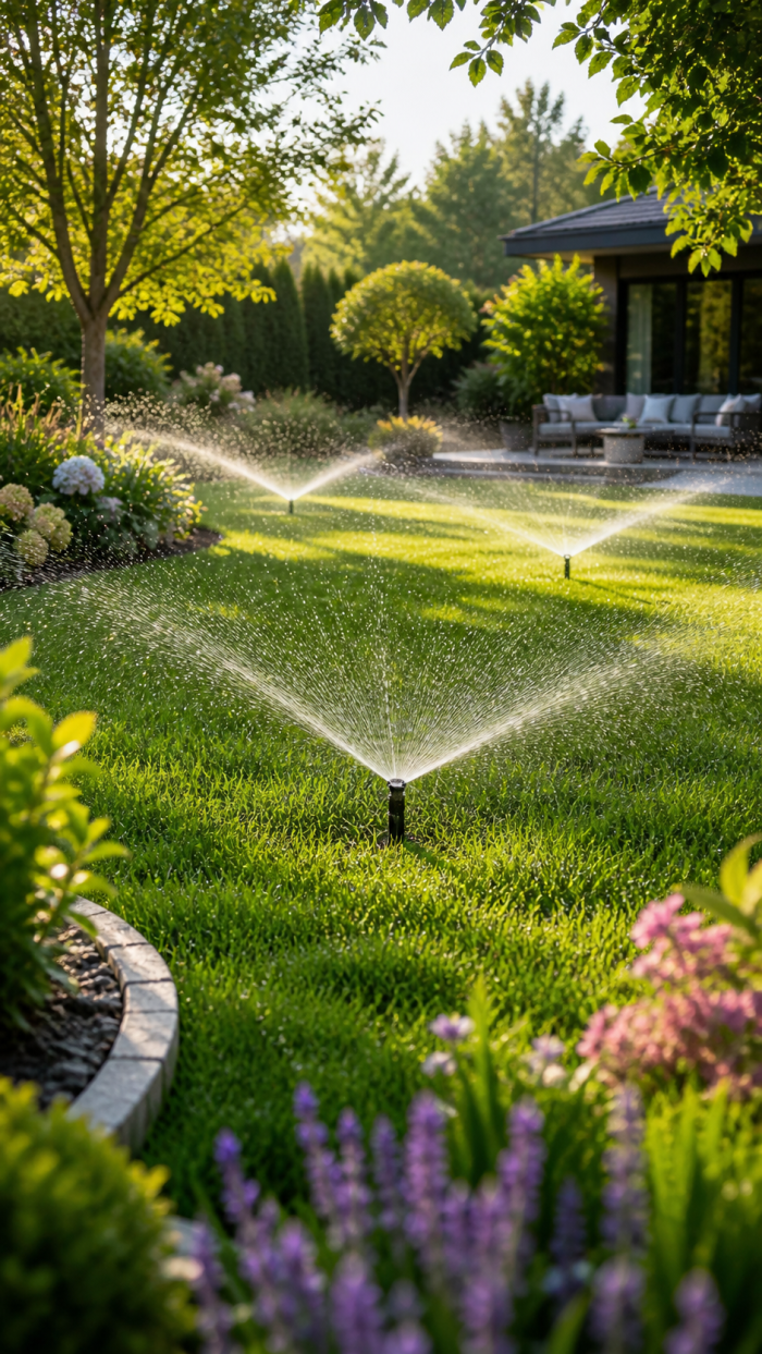Platz 2 Bewässerungssystem Garten mit Rasensprenger für große Flächen