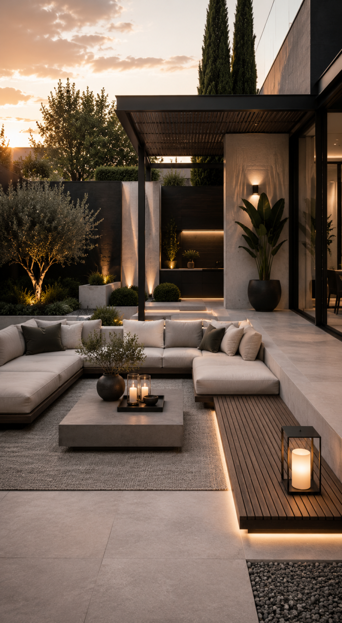 Platz 2 Moderne minimalistische garten lounge mit Designer Look