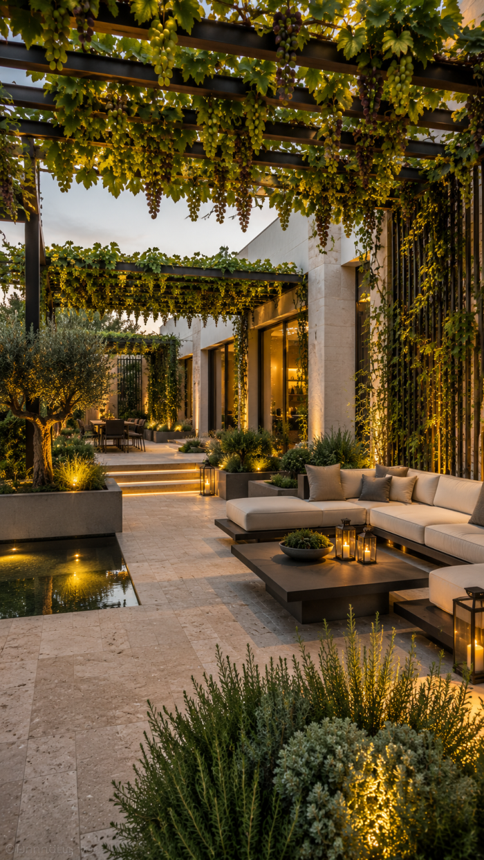 Platz 2 Moderner minimalistischer weinreben garten mit Luxus Flair