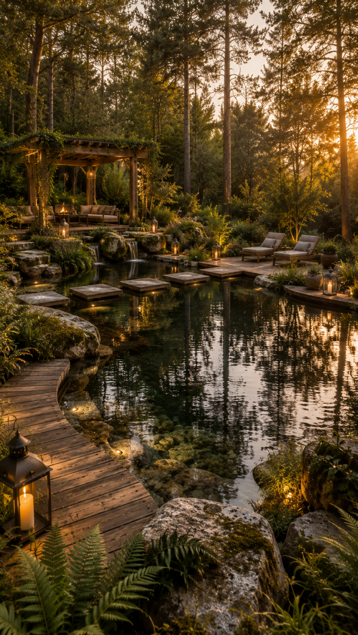 Platz 3 Der natürliche Waldsee naturpool garten