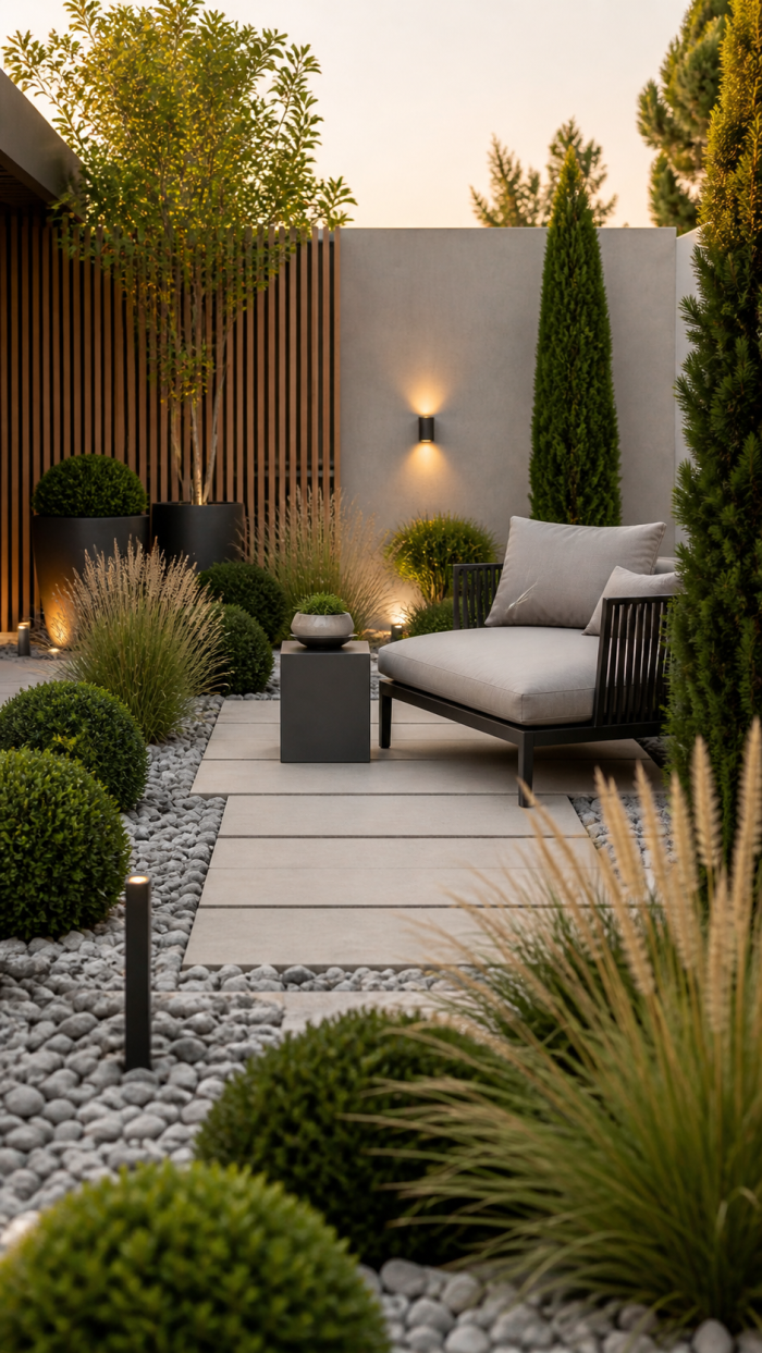 Platz 3 pflegeleichte pflanzen garten im minimalistischen Design