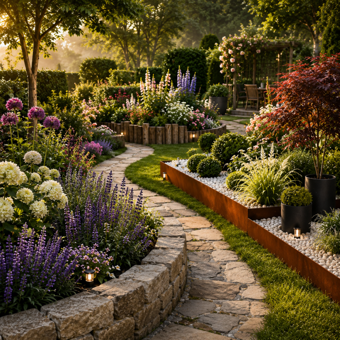 Die 3 besten Beetbegrenzung Ideen die jeden Garten sofort hochwertiger wirken lassen