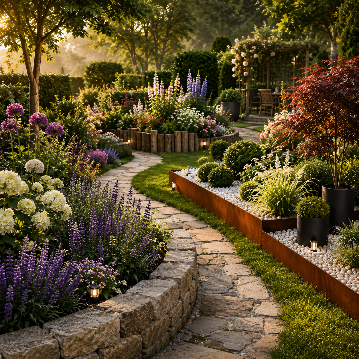 Die 3 besten Beetbegrenzung Ideen die jeden Garten sofort hochwertiger wirken lassen