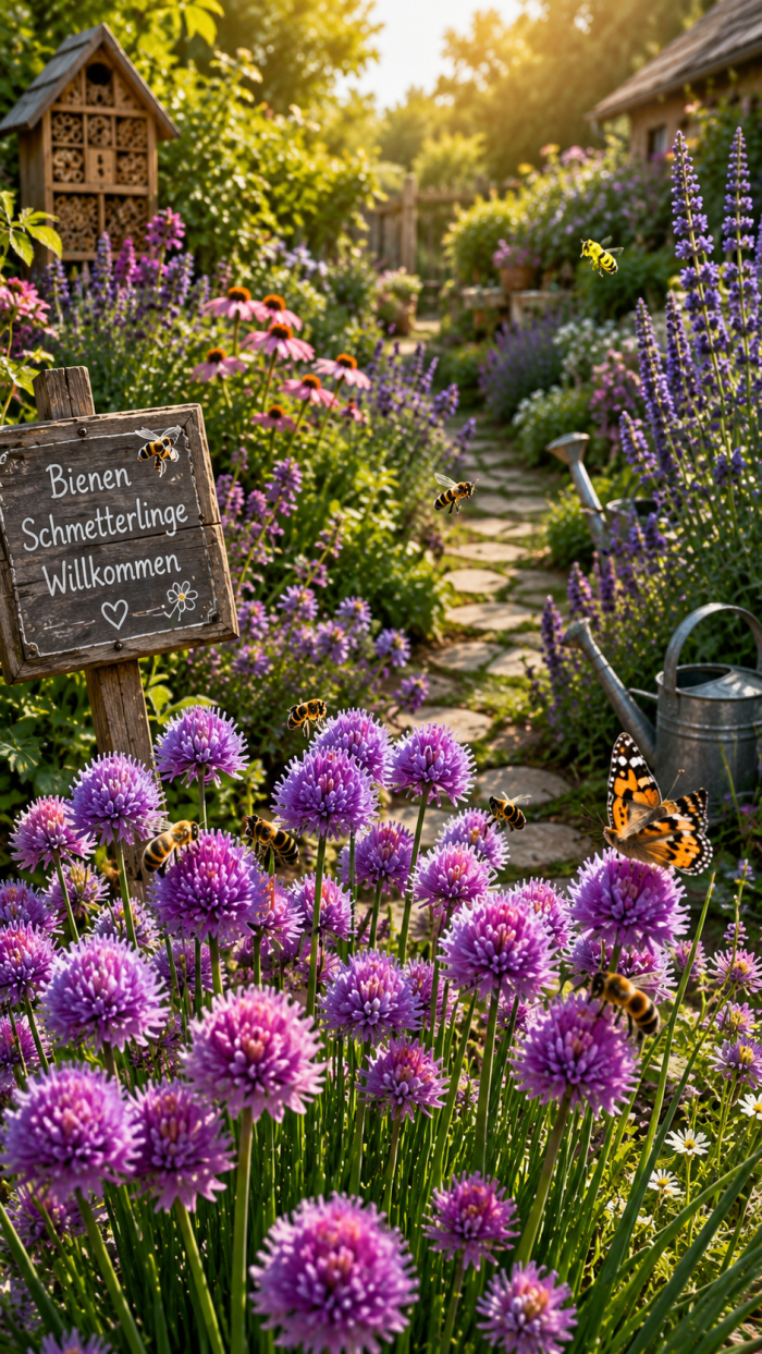 Platz 1 Die Schnittlauchblüten Oase Für Bienen Und Schmetterlinge 🐝💜