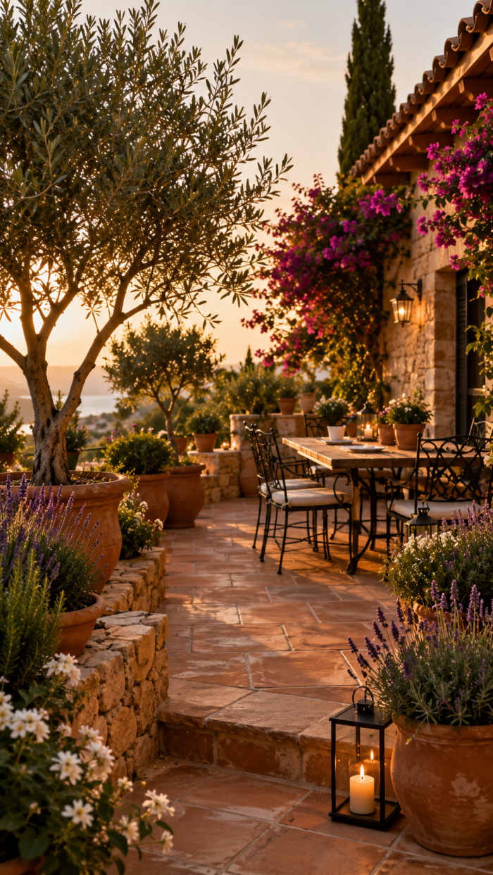 Platz 2 Garten Terrasse im mediterranen Stil
