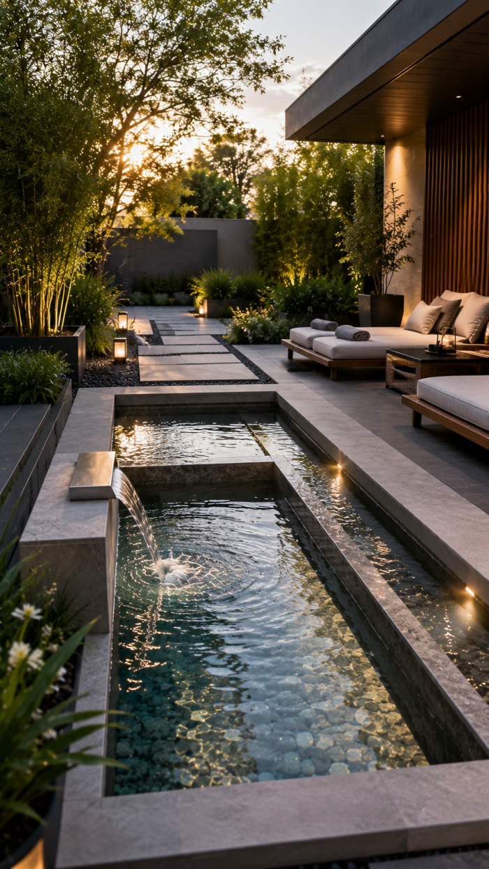 Platz 2 Moderner Kneippbecken Garten Mit Luxus Spa Flair ✨