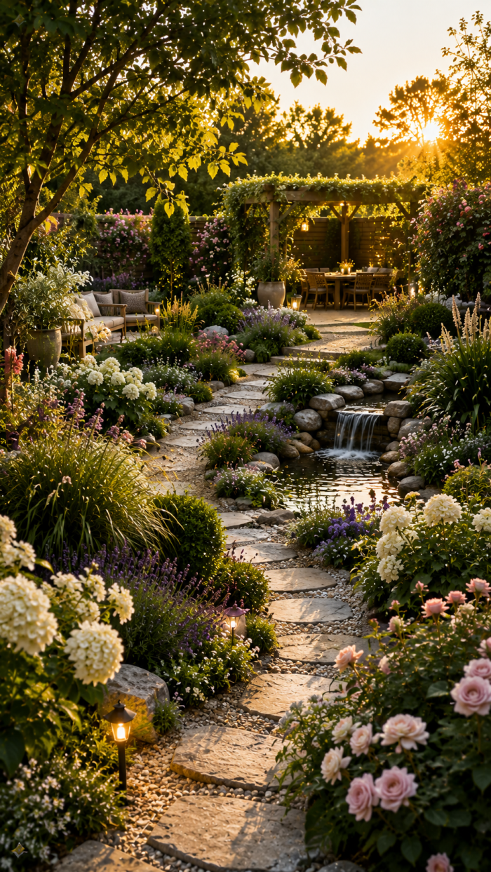 🥈 Platz 2 Naturnahe Garten Ideen Hinterhof mit beeindruckender Pflanzenvielfalt