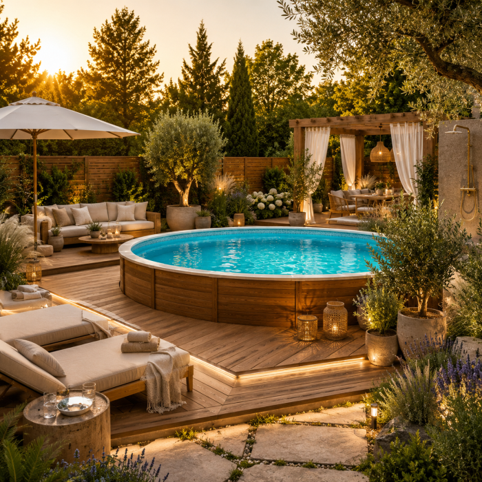 Die 3 besten Aufstellpool Garten Ideen die jeden Garten in eine luxuriöse Sommeroase verwandeln