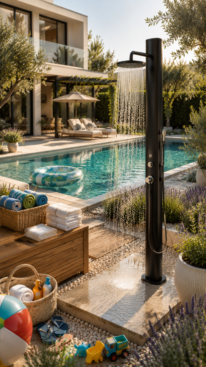 🥈 Solardusche Garten für Familien und Poolbesitzer