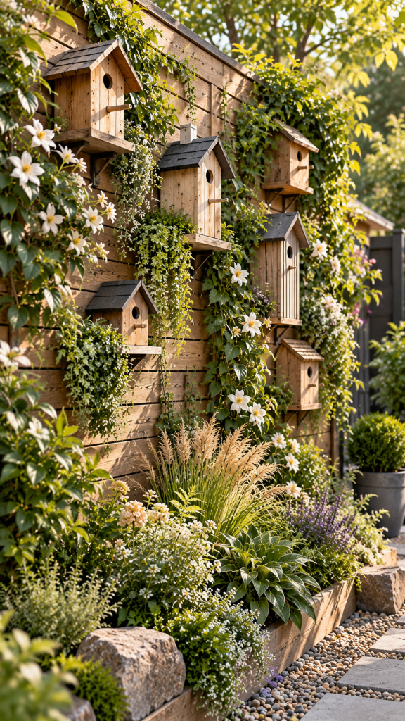 🥇 Platz 1 Vogelhaus Garten Deko Ideen als vertikales Gartendorf