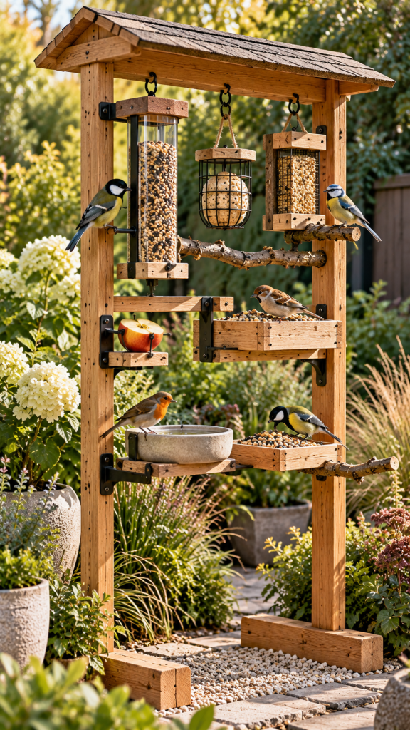 🥉 Platz 3 Modulare Vogelfutterstation mit austauschbaren Futtermodulen