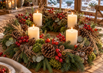 Adventskranz aus dem Garten selber machen Die 3 schönsten Naturideen für Weihnachten 2026