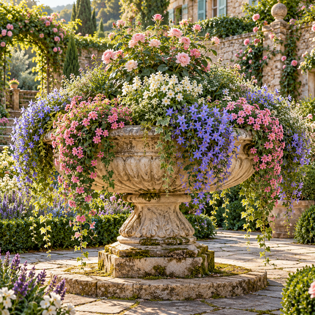 Brunnen im Garten bepflanzen Die 3 schönsten Ideen die aus alten und modernen Gartenbrunnen echte Hingucker machen