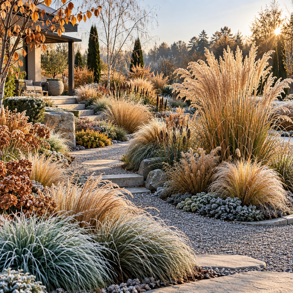 Die 3 besten Gräser Garten winterhart Ideen für Struktur Bewegung und Schönheit das ganze Jahr