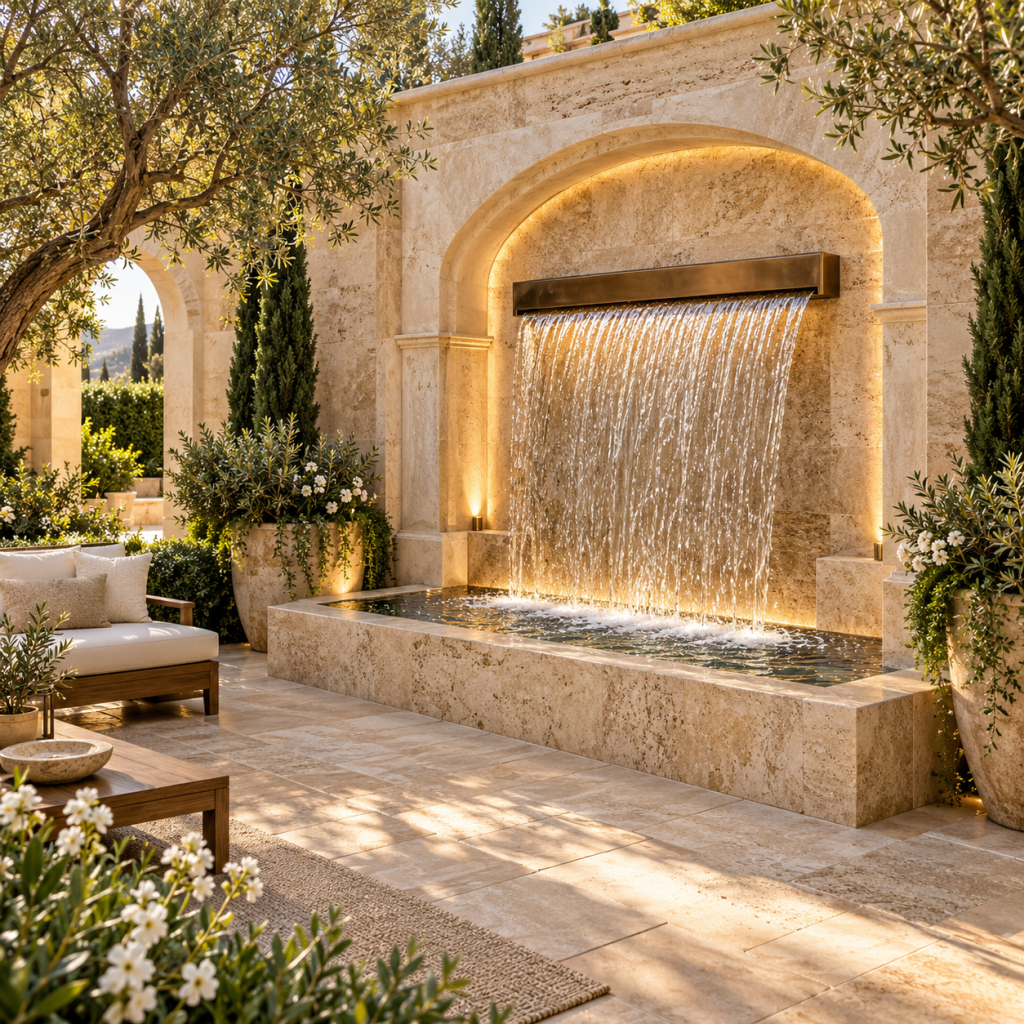 Die Top 3 Wandbrunnen Garten Ideen die selbst kleine Außenbereiche in luxuriöse Wohlfühloasen verwandeln