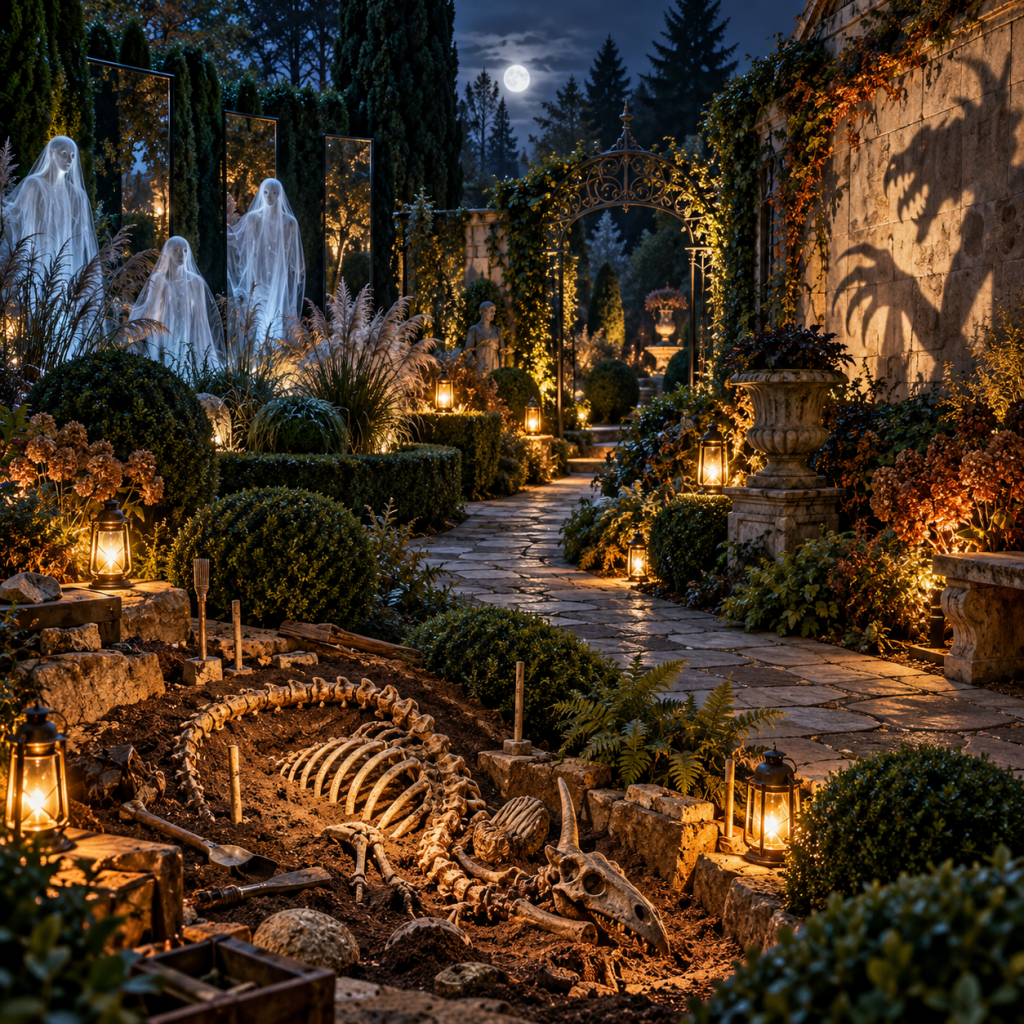Halloween Deko Garten mit den 3 spektakulärsten Ideen die deinen Garten in eine geheimnisvolle Gruselwelt verwandeln
