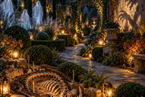 Halloween Deko Garten mit den 3 spektakulärsten Ideen die deinen Garten in eine geheimnisvolle Gruselwelt verwandeln