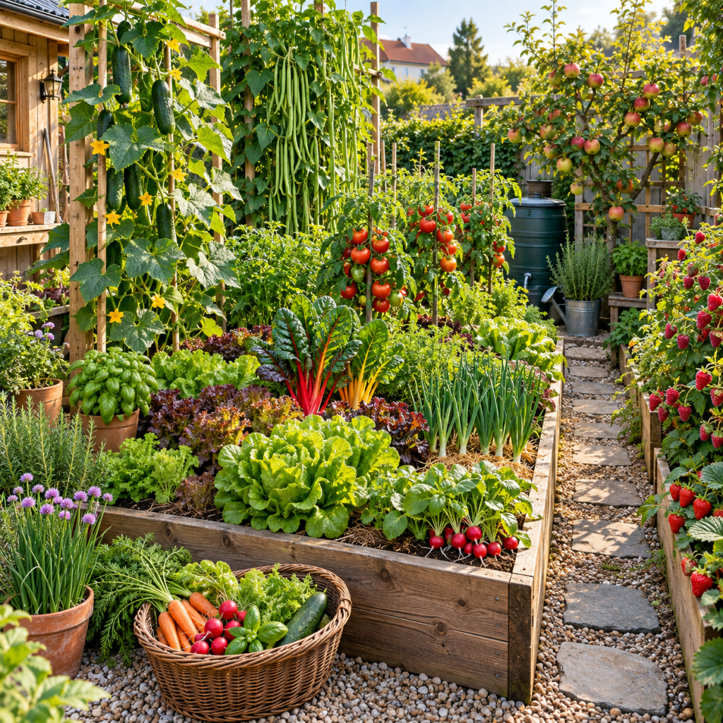 Die besten 3 Ideen für einen Kleiner Selbstversorger Garten mit erstaunlich viel Ernte
