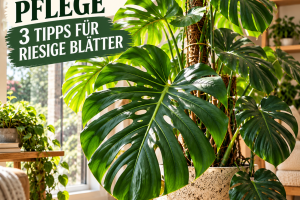 Monstera Pflege für Anfänger mit 3 einfachen Tipps für große gesunde Blätter
