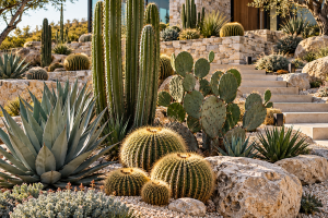 Top 3 Kakteengarten Ideen mit Steinen und Kies die jeden trockenen Garten spektakulär wirken lassen