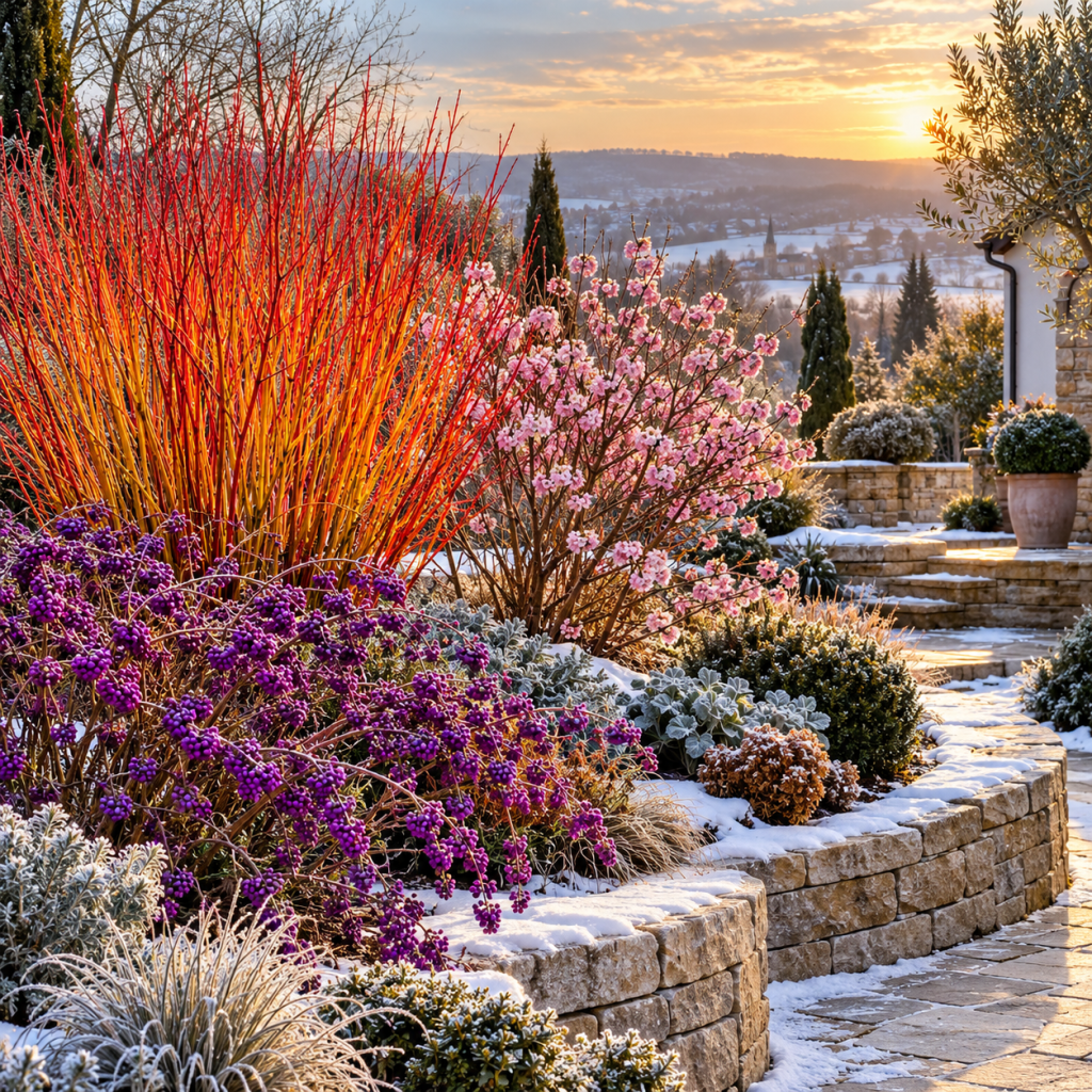 Top 3 Winterharte Sträucher für den Garten die selbst im tiefsten Winter alle Blicke auf sich ziehen