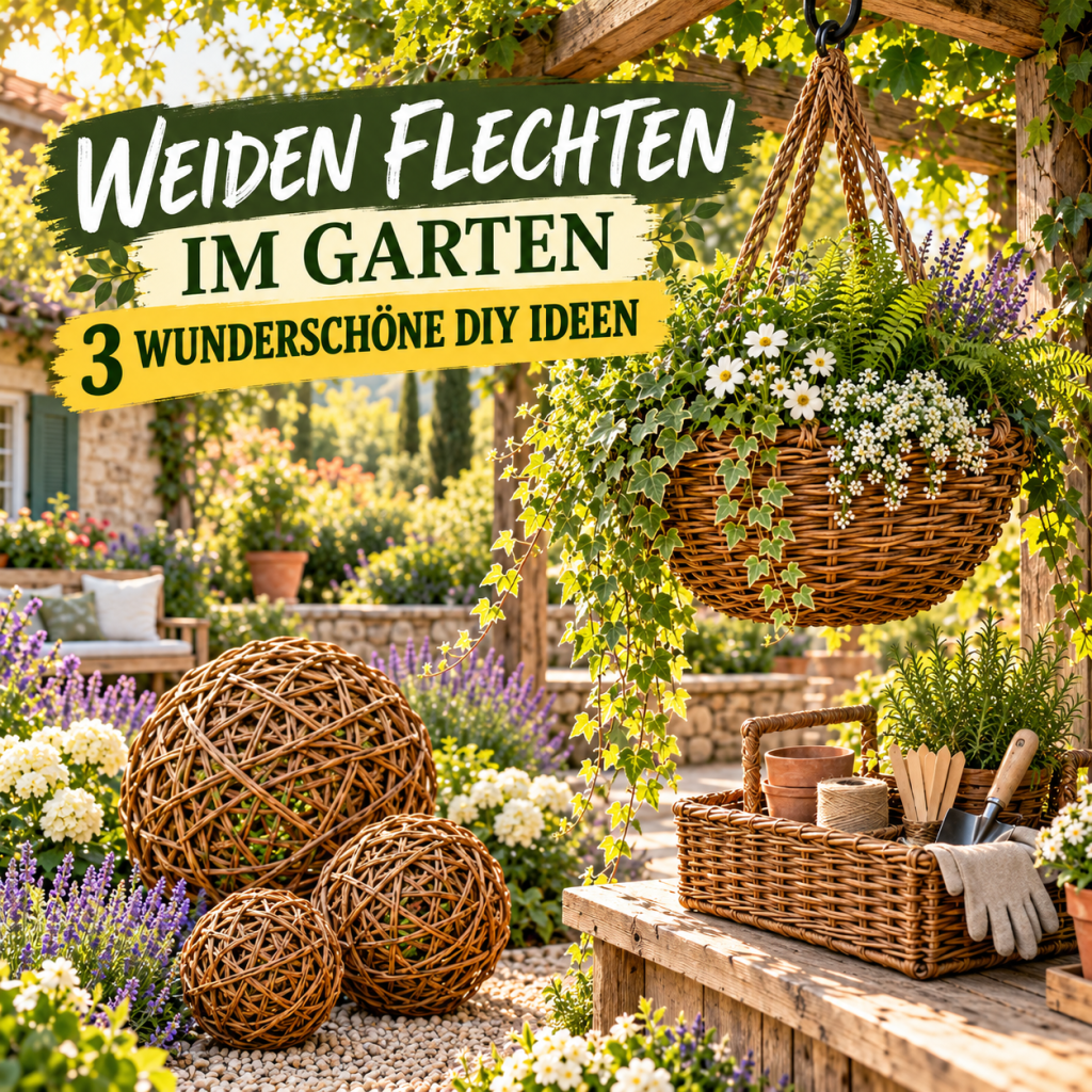 Weiden flechten im Garten mit 3 wunderschönen DIY Ideen die deinen Außenbereich einzigartig machen