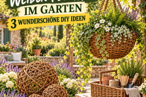 Weiden flechten im Garten mit 3 wunderschönen DIY Ideen die deinen Außenbereich einzigartig machen