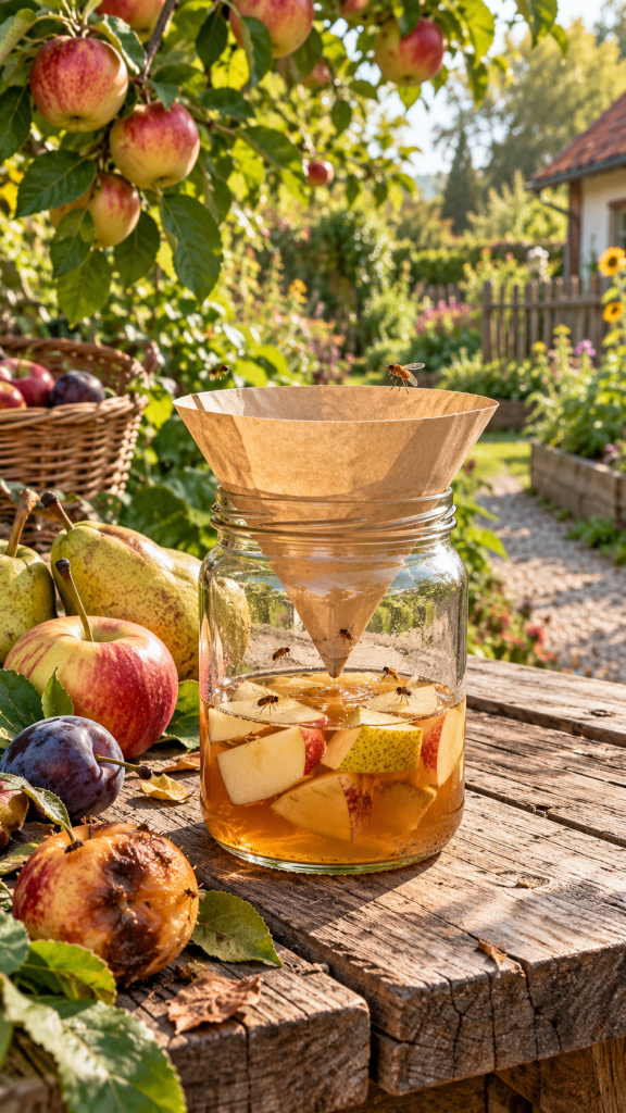🥇 Platz 1 Fruchtfliegenfalle selber machen im Garten als aromatische Gärglas Falle