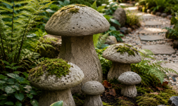 Die 3 schönsten Gartendeko Pilze aus Beton Ideen die jeden Garten sofort besonderer machen