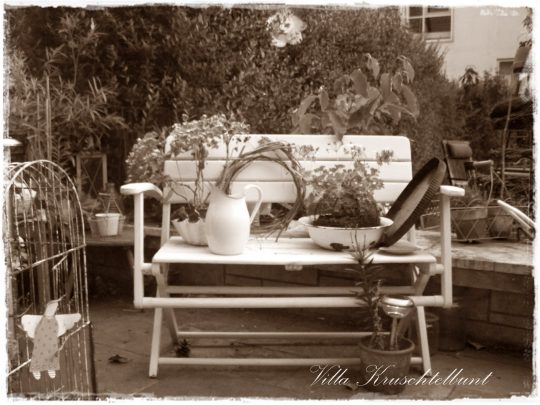 Permalink to Alte Gartenbank Dekorieren Villa Cruschtelbunt