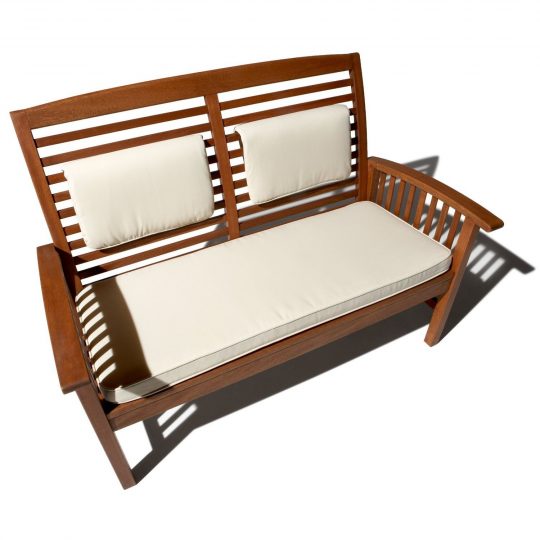 Permalink to Auflage Für Gartenbank 100 Cm Holz Weiss 2 Sitzer
