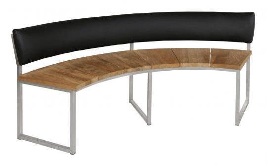 Permalink to Bauhaus Gartenbank Teak Halbkreisförmig