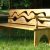 Design Gartenbank Holz Rustikale