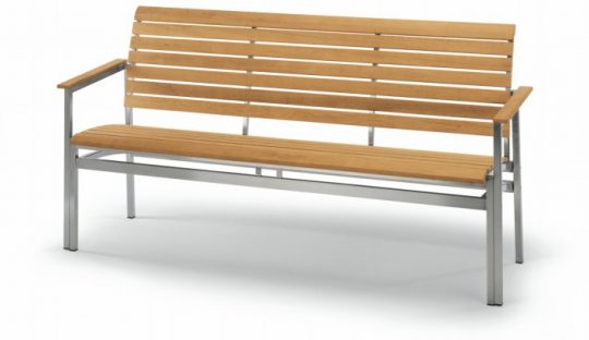 Permalink to Gartenbank Alu Geflecht Sandy Teak Holz Fischer Outdoor Sitzbank Lapiazza Bench Arm