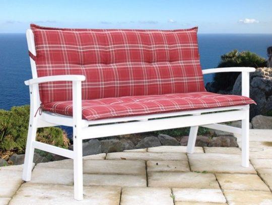Permalink to Gartenbank Auflage Rot Grasekamp Gartenbank Rio Grande Fuer 3 Personen Weiss Mit Auflage Rubin