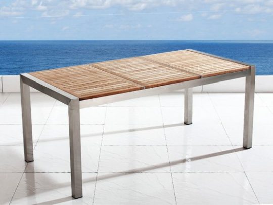 Permalink to Gartenbank Edelstahl Preisvergleich Beliani Teak