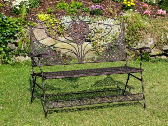 Permalink to Gartenbank Eisen Braun Blumen