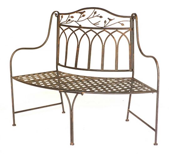 Permalink to Gartenbank Eisen Halbrund Metal Breite Rimantische