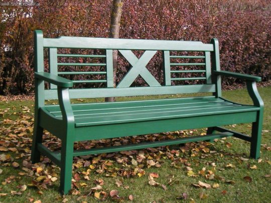 Permalink to Gartenbank Grün Holz Massiv 2 Sitzer