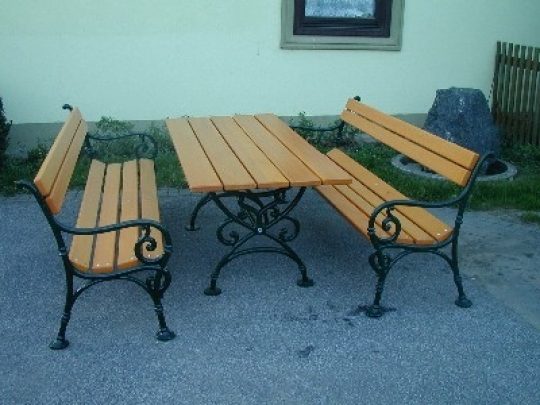 Permalink to Gartenbank Holz Metall Antik