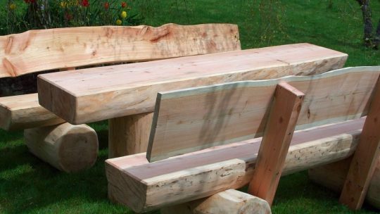 Permalink to Gartenbank Massiv Baumstamm Holz Sitzgruppe